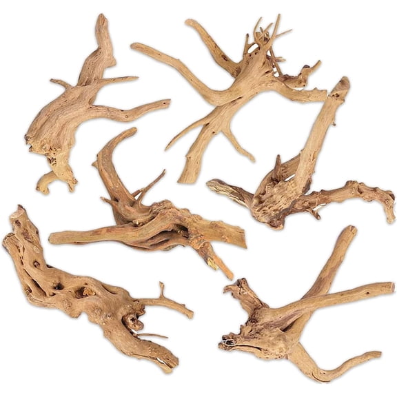 Aquarium Hardscape DriftWood: SpiderWood Size: X-Small 4-6 Inches Live Aquarium Plants BUY 2 GET 1 FREE