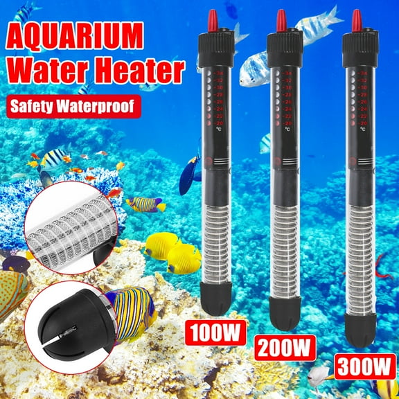 Submersible Aquarium Heater 100W Fish Tank Heater Adjustable Temperature for 5 to 100 Gallon Tank, 1Pcs