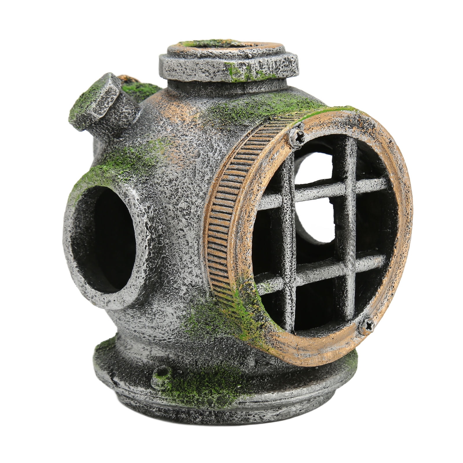 Aquarium Helmet Ornament Simulation Toxic Free Hideout House Resin Fish