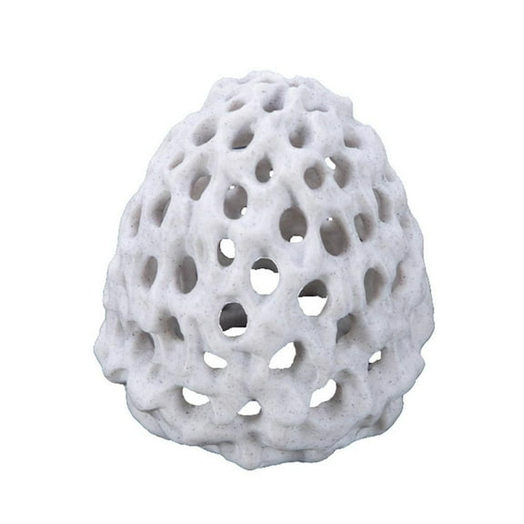 Aquarium Hide Dome for Betta Fish & Shrimp | Decorative Floating Fish Shelter & Betta House | Safe Ceramic Hideaway | 2.76x3.15 Inch