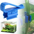 thumbnail image 1 of Aquarium Hose Holder Clip, Blue Plastic Water Pipe Mount Bracket for Fish Tank, Tubing Clamp for Filtration System and Turtle Tank, 10x5cm Size, 1 Count, 1 of 7
