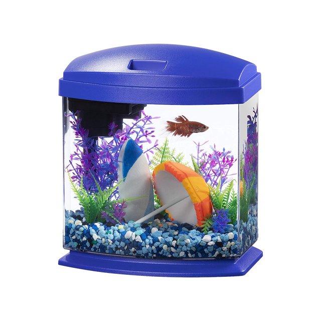 Aquarium Kit, Desktop Fish Tank Kit with SmartClean Technology and