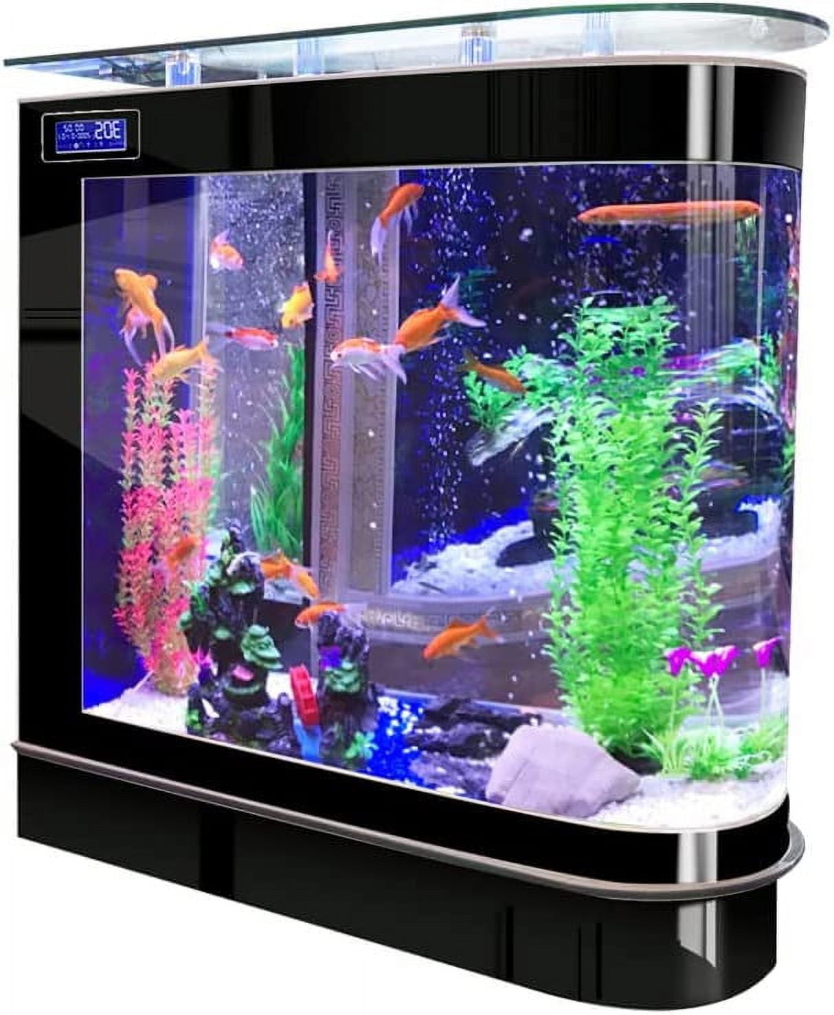 Aquarium Kit Upright Luxury Large Fish Tank Large Glass Fishbowl Glsaa Bar  for Patios Living Office Room and Kitchen 47.3*49.6*15.8in