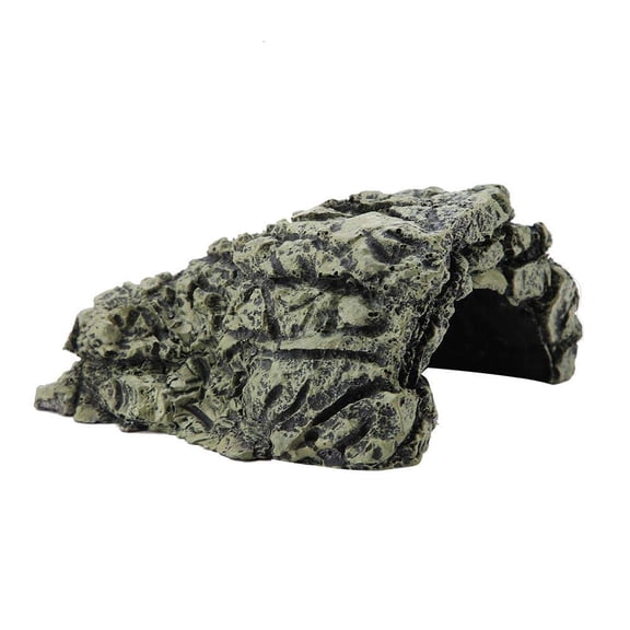 Aquarium Large Cave - Reptile Hiding Spot, Fish Turtles Basking Hide Decoration Ornament for Home Office (Medium)
