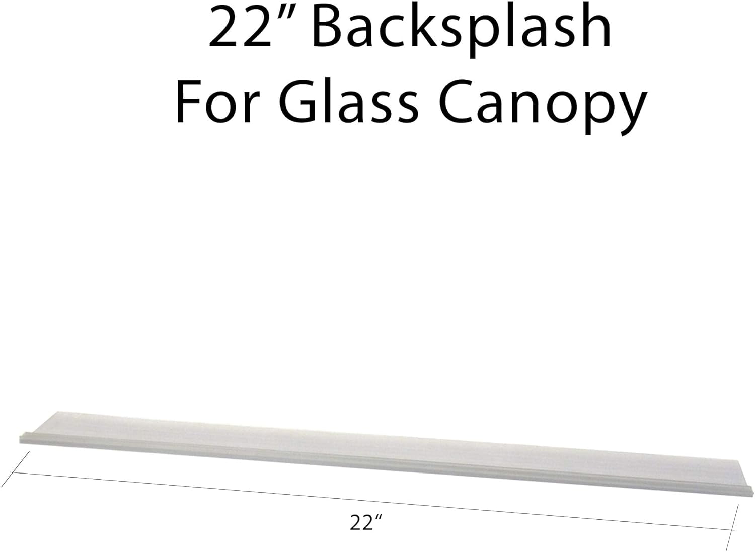 Aquarium Lid Backsplash, Hinge, & Handles (Backsplash, 22" Backsplash)