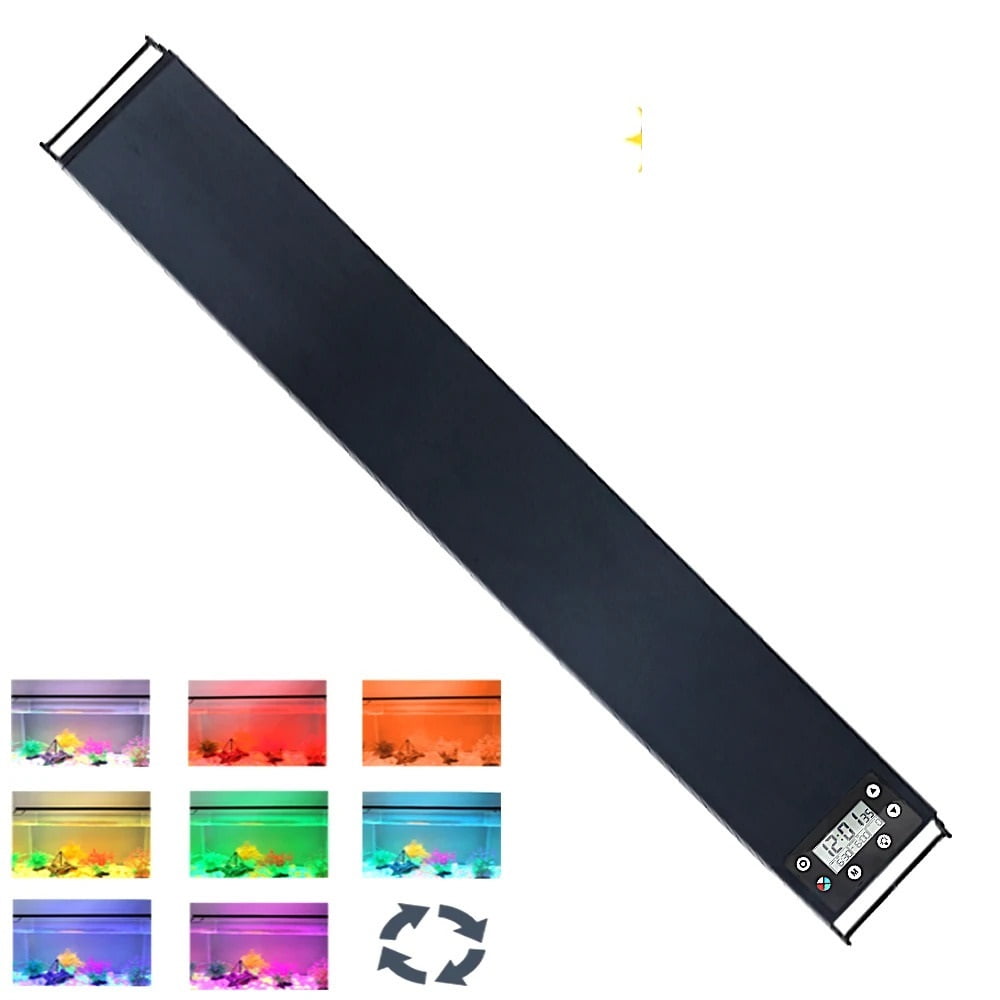 Aquarium Light LED Full Spectrum Lighting Fish Tank Lamp with Dimmer 75-90cm IP68 Waterproof