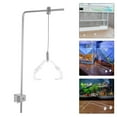 thumbnail image 1 of UEETEK 2Pcs Silver Aluminum Alloy Aquarium Light Stand Adjustable Height for Fish Tanks, 1 of 6