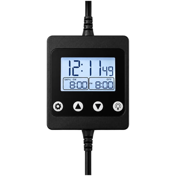 Aquarium Light Timer and Dimmer, Fish Tank Light Timer with Sunrise Sunset Simulation, 120W 5A Programmable LED Lighting Controller for Aquarium Planted Tank, 8 Customizable Timing and Dimming Groups