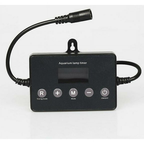 Aquarium Lighting Controller, LED Light Timer for Intelligent Sunrise Simulation and Universal Compatibility, Programmable Settings with Digital Dimmer and Memory Function for