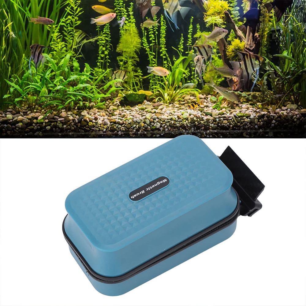Mini Magnetic Glass Cleaner For Fish Tanks – Small Aquarium Algae Scraper Brush, Safe For Glass 3-6mm Thick-1166087
