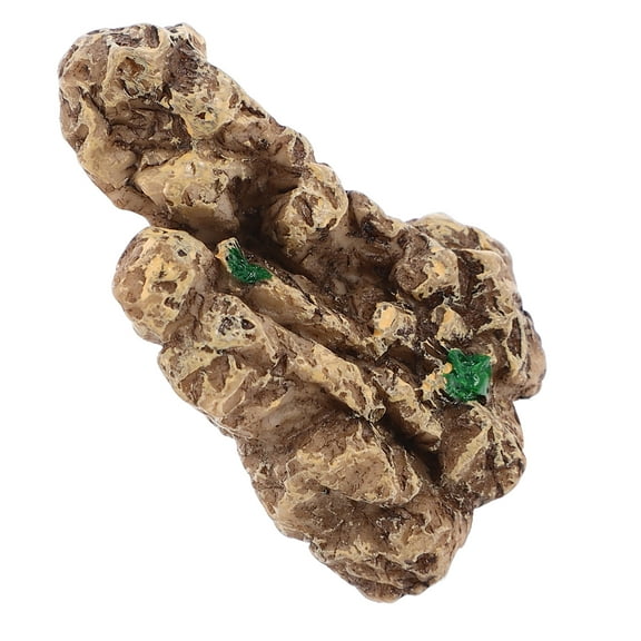 Aquarium Mountain View Stone Ornament Artificial Fish Tank Rock Cave For Betta Snails Turtle Hiding Climbing Exploring Landscaping Aquascaping