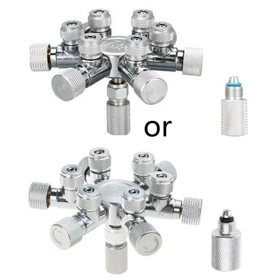 Aquarium Multi-ways CO2 Distributor Splitter Needle Valve Check Valve Bubble