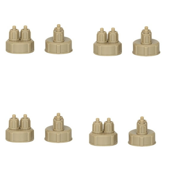 Aquarium Multifunction 8Pc DIY CO2 System Kits Generator Bottle Cap Fish Tank Carbon Dioxide DIY Reactor Quick Screw Cap