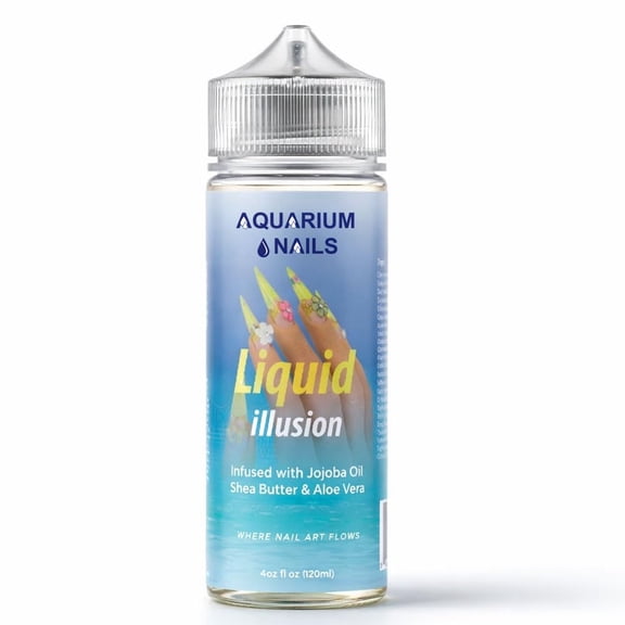 Aquarium Nails Liquid Illusion Special Liquid for DIY Aquarium Nails | Crystal Clear Nail Filling Liquid