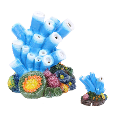 Aquarium Volcano Bubble Stone - Air Pump Ornament For Fish Tanks, Resin, 5x6.5cm