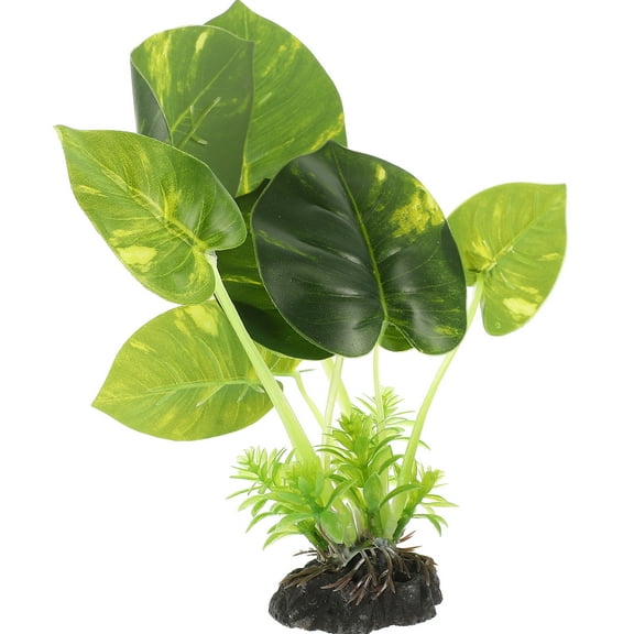 Aquarium Plant Fish Tank Decoration Plastic Simulated Betta Resting Landscaping (leaf Grass)