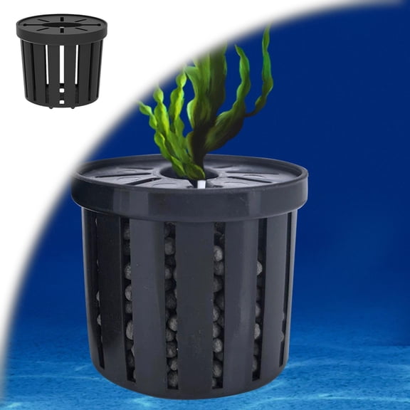 Aquarium Holder Fish Tank Pot Anti-Floating Aquarium Weights Aqua Soil Container for Freshwater