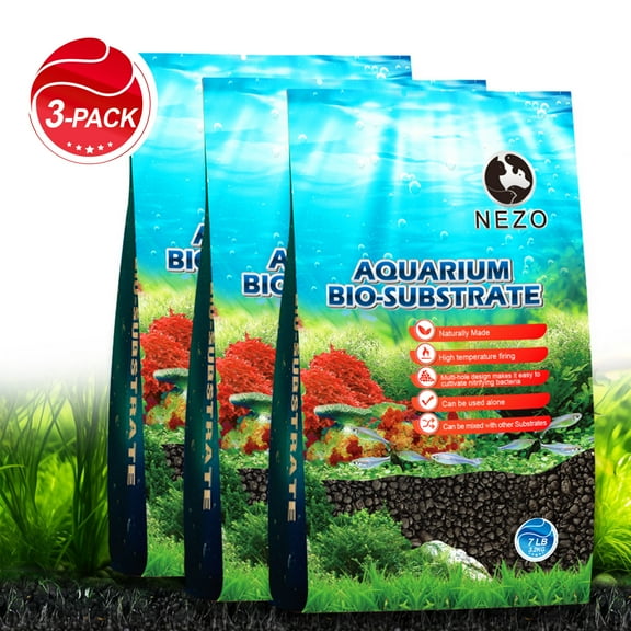 Aquarium Plant and Shrimp Brown Substrate Gravel Stratum 21lbs, Value 3-Pack For Aquarium Fish Tank