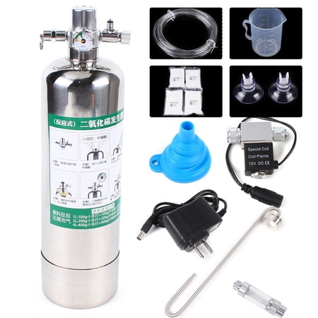 Aquarium Plants Co2 Generator System Kit Carbon Dioxide Reactor Cylinder