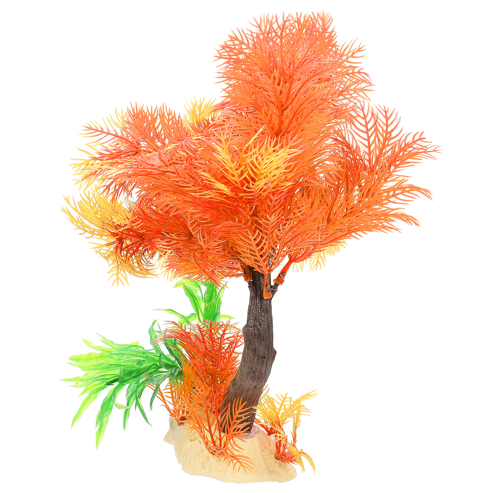 Aquarium Props Faux Grass Decor Artificial Decorations Plants Fake