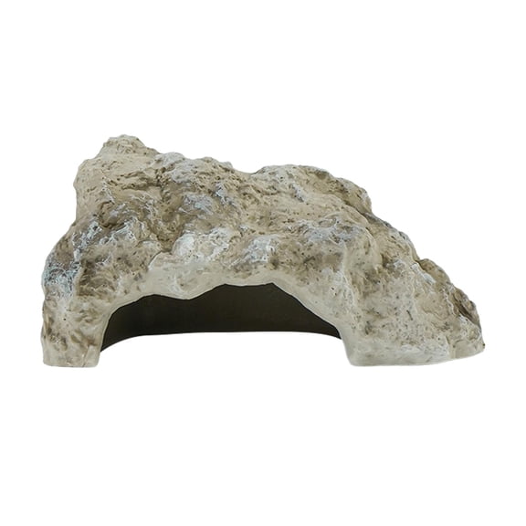 Aquarium Reptile Hideout Cave Rock PVC Landscape Step Functional Decor for Turtle Frog Bearded Dragon