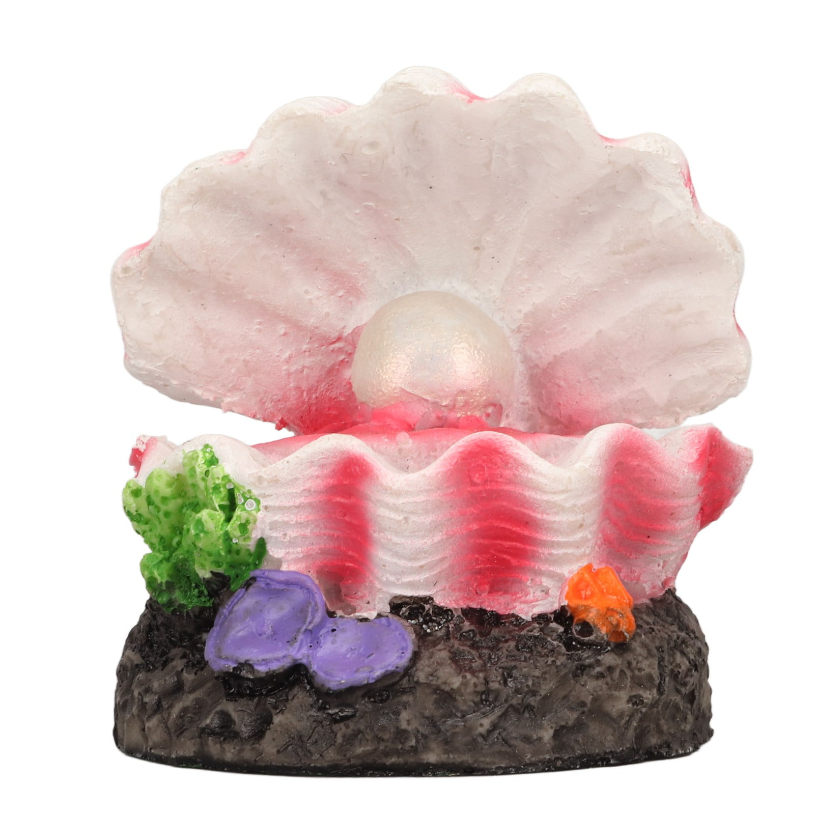 Aquarium Shell Air Bubbler Decoration Simulation Artificial Resin Fish ...