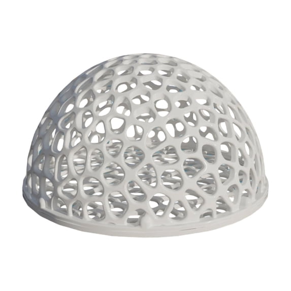 Aquarium Shrimp Hiding House, Creative Hollow Hemisphere Fish Tank Breeding Shelter for Resting Hatching, Safe Smooth Plastic, Turtle Resting Cave Ornament(4Inch,White)