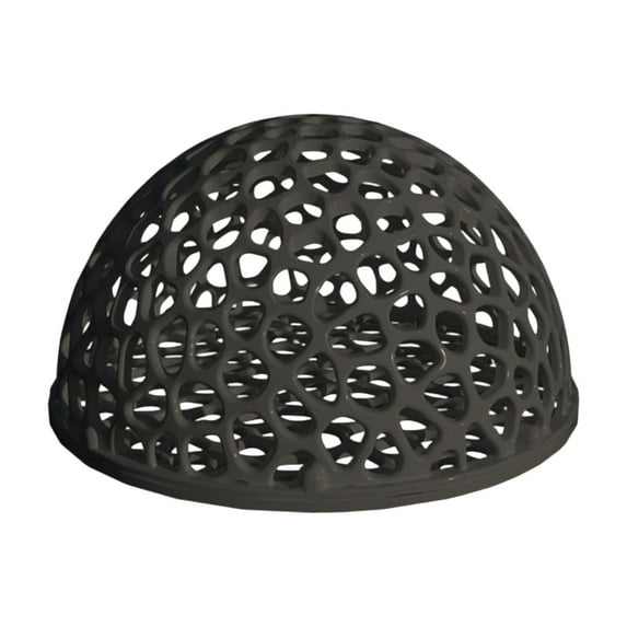 Aquarium Shrimp Hiding House, Creative Hollow Hemisphere Fish Tank Breeding Shelter for Resting Hatching, Safe Smooth Plastic, Turtle Resting Cave Ornament(4Inch,Black)