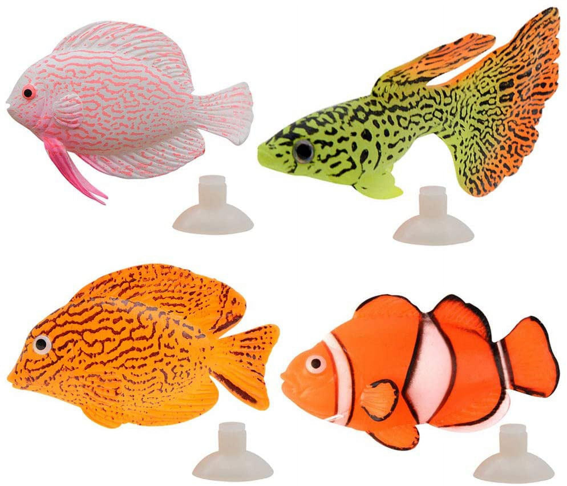 Homemaxs 10pcs Plastic Artificial Fish Simulation Fake Fish Floating Vivid Landscape Aquarium Ornament Decoration