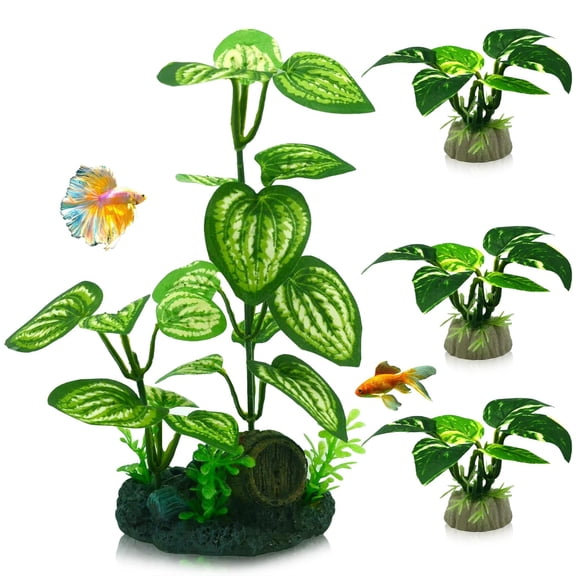 Aquarium Silk Plants for Betta Fish Tank, Aquatic Water Grass Foreground Decor, Fish Tank Decorations