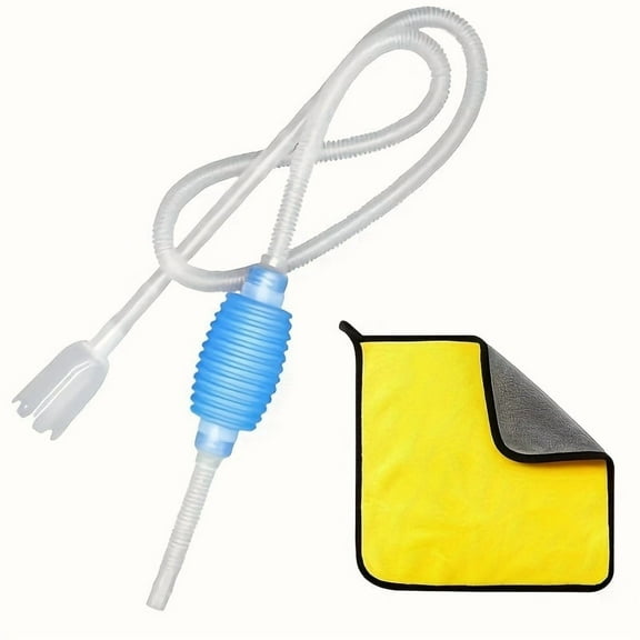 VNEKVA Aquarium Siphon, Fish Tank Water Change Cleaning Tool, Fish Tank Siphon, Aquarium Vacuum, A Hand Syphon Pump to Drain Cleaning Tool, Gravel Cleaner for Fish Tank