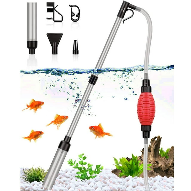 Aquarium Siphon Vacuum Cleaner, Fish Tank Vacuum Gravel Cleaner