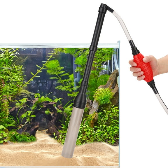 Aquarium Siphon Vacuum Cleaner, Fish Tank Vacuum Gravel Cleaner, Aquarium Gravel Cleaner Kit with Adjustable Water Flow for Sand Cleaning, Water Changing, Remove Dirt