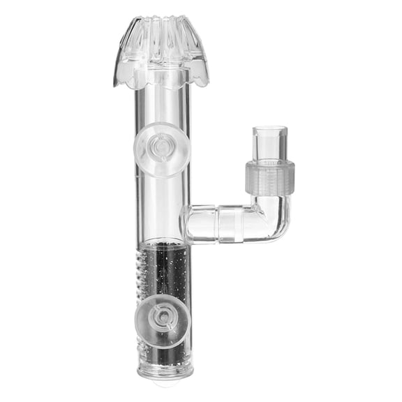 Aquarium Skimmer for Canisters and Power Transparent Acrylic with Suction Cups Oil Protein Remover