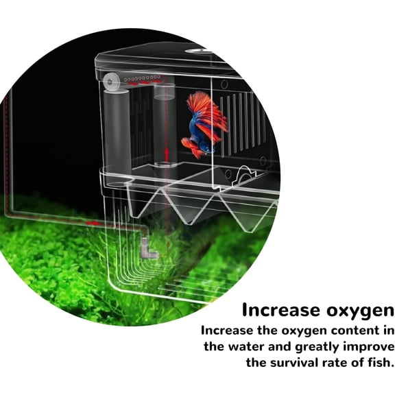 Aquarium Small Isolation Breeding Box, Acrylic Transparent Aquarium Breeder Box for Fish Fry Hatching, Shrimp Breeding, Betta, Guppy, Killifish, Clownfish, Suitable for Small Fish Tanks