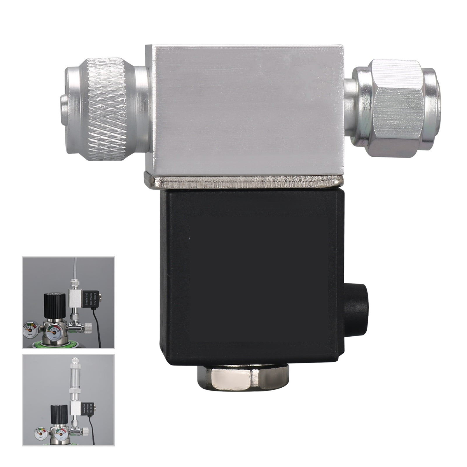 Aquarium Solenoid Valve CO2 System Regulator Aquarium Accessories