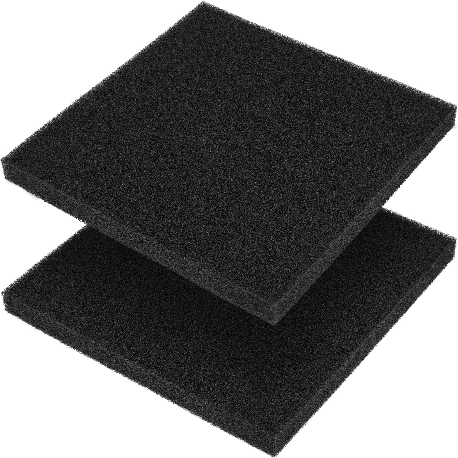 Aquarium Sponge Filter Pad, Bio Filter Media Foam Sponges, Cut-to-Size Foam for Fish Tank Ponds Filter Accessories (18.5"x18.5"x1.6", 35PPI) 2 Pack