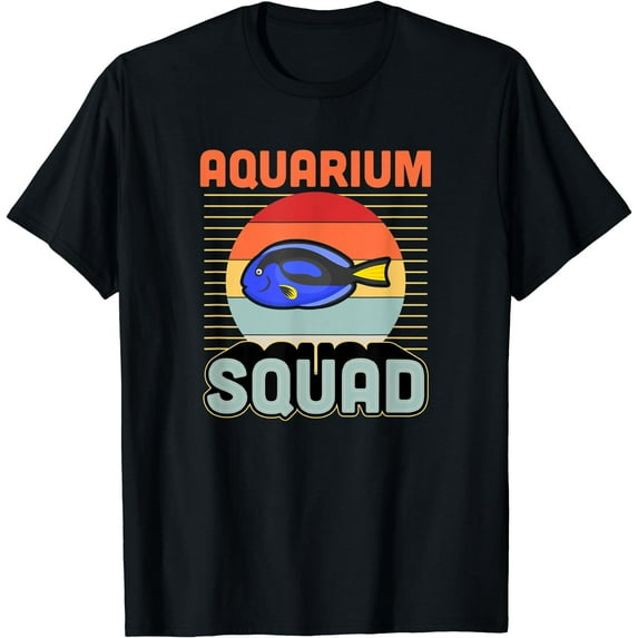Aquarium Squad Royal Blue Tang Vintage Funny Fish Lover Gift T-Shirt