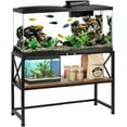 thumbnail image 1 of Aquarium Stand, 30 Gallon Fish Tank Stand with Storage, 2 Tier Metal Frame Cabinet Suitable for Fish Tank, Turtle Tank, Rustic Brown (30 Gallon), 1 of 7