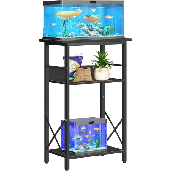 Aquarium Stand, Fish Tank Stand with Storage, Reptile Turtle Tank Stand with Metal Frame