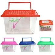 Aquarium Starter Kit Fish Tank 0.3 Gallon Carrier Reptile Turtle Frog Terrarium