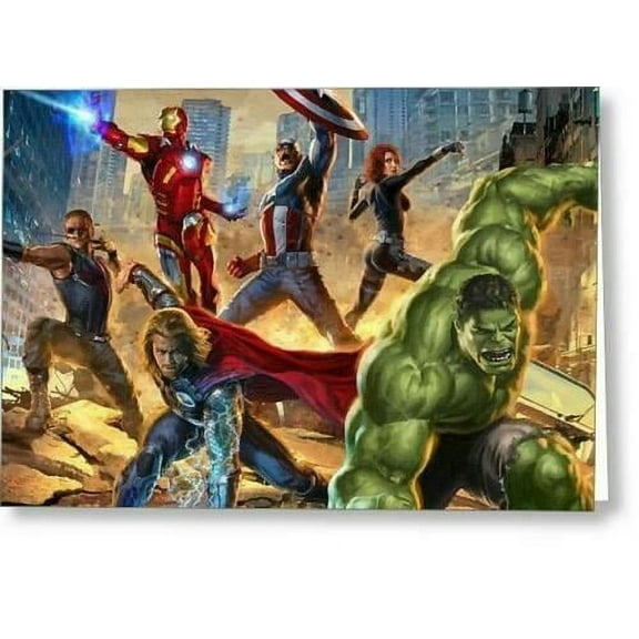 Aquarium Tank Background for 10-Gallon Aquarium, Avengers