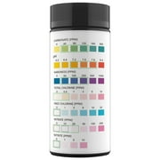 Aquarium Test Strips 50Pcs Easy Testing for Chlorine Hardness Alkalinity Fishtank Water Carbonate Test Strips