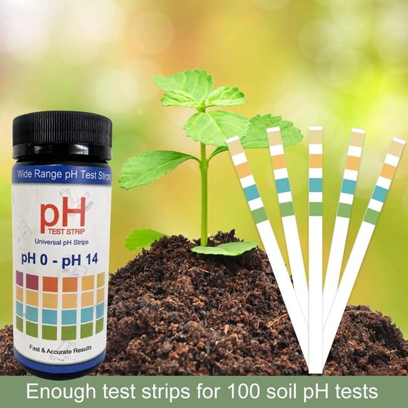 Water Testing Kit Aquarium, Pool Water Testing Kit, 100 0-14 Ph Test Strips, with Soil Testing Kit, Garden Soil Test Kit Functions for indoor Potted Plant, Outdoor Garden Soil