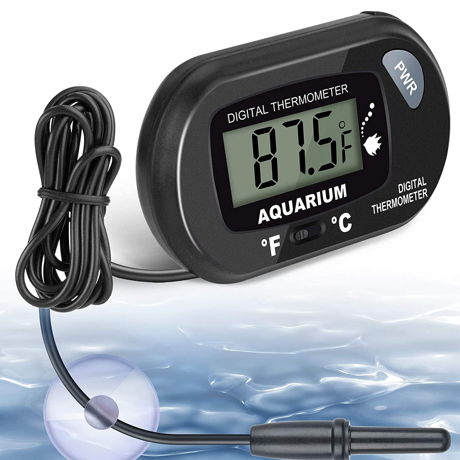 Neptonion Aquarium Thermometer LCD Digital Aquarium Thermometer