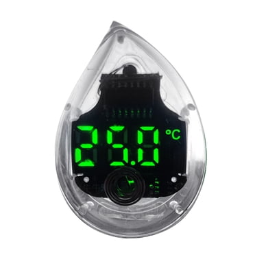 Digital Aquarium Thermometer With Large LCD - Stick-On Tank Temperature Sensor