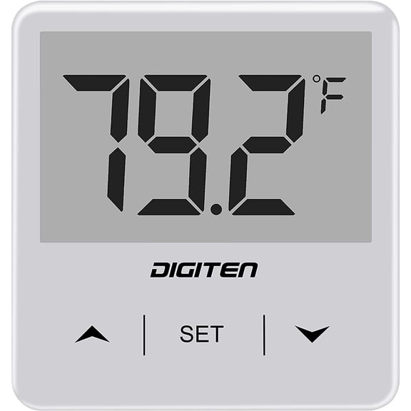 Aquarium Thermometer, Fish Tank Thermometer with Large LCD Display, Stick-on Tank Temp Sensor Ensures Accurate Reading, No Wires C/F Switch Aquarium Thermometer for Terrarium Amphibians and Reptiles