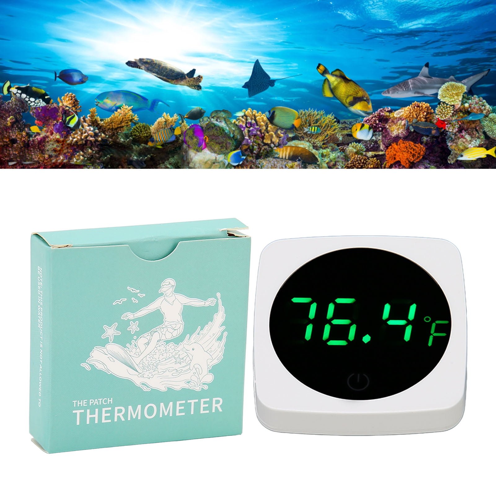 Aquarium Thermometer, Mini High Accurate To ± 0.1 Degrees Celsius Wide Temperature Sensing Range