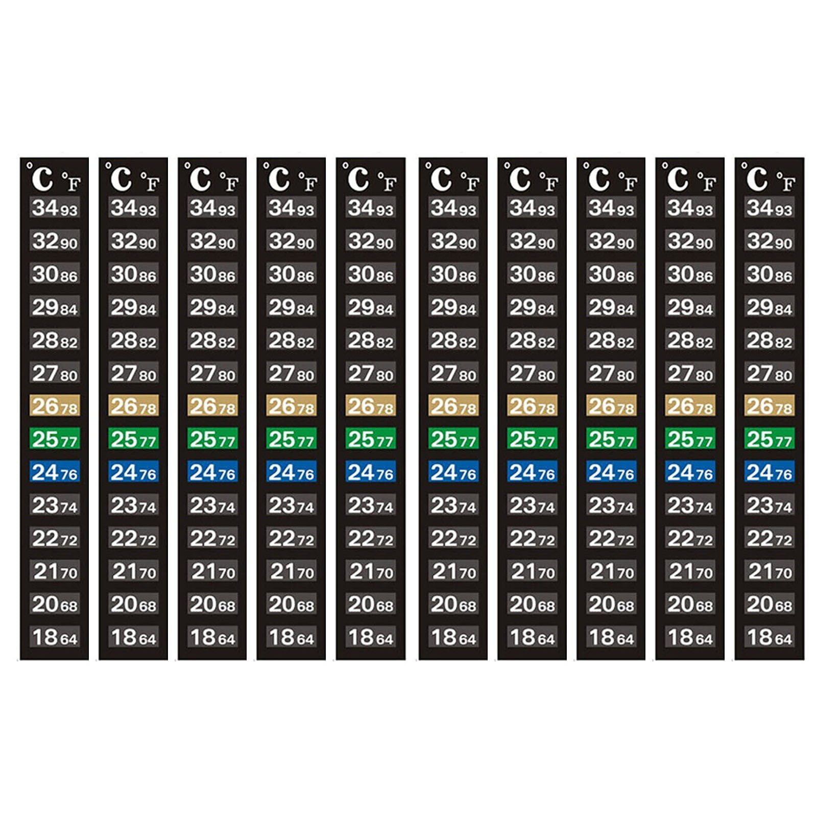 Aquarium Thermometer Sticker Fish Tank Temperature Strip Adhesive for Wine Jar