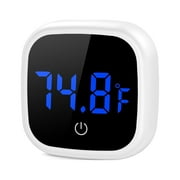 Aquarium Thermometer, Wireless Digital Aquarium Thermometer Fish Tank Thermometer ±0.18°F High Precision LED HD Display Aquarium Thermometer for Fish Axolotl Turtle Aquatic Pet Plants